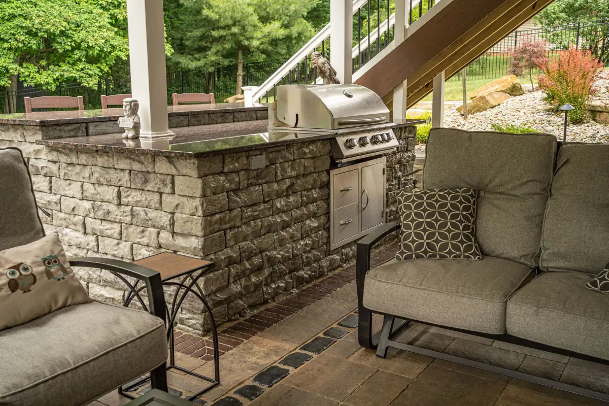 Paver patio installation in Northeast Ohio